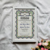 Andalusian Arch Nikahnama – Elegant Islamic Marriage Certificate Frame.