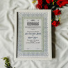 Olive Lace Nikahnama – Wooden Black Frame Islamic Marriage Certificate