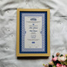 Royal Sapphire Nikahnama – Elegant Islamic Marriage Certificate.