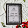 Classic Black Nikahnama – Elegant Islamic Marriage Certificate.