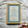 Blue Mosaic Nikahnama – Islamic Marriage Certificate with Moroccan Border.
