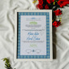 Blue Mosaic Nikahnama – Islamic Marriage Certificate with Moroccan Border.