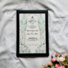 Botanical Watercolor Nikahnama – Islamic Marriage Certificate with Leaf Motif