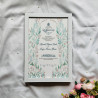Botanical Watercolor Nikahnama – Islamic Marriage Certificate with Leaf Motif