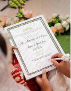Framed Nikahnama – Islamic Marriage Certificate in Premium Wooden Frame